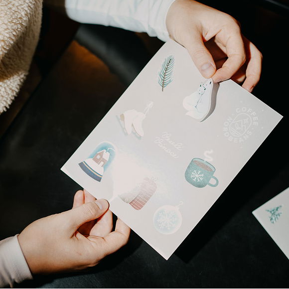 Vánoční samolepky: NORDBEANS