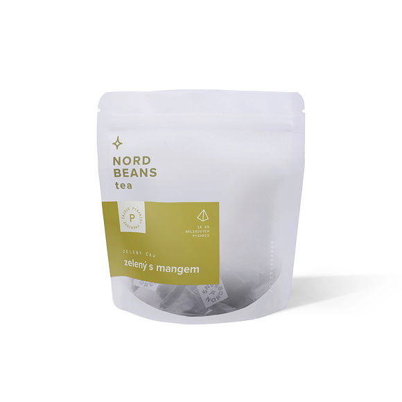 Čaj: Zelený s mangem - pyramidy